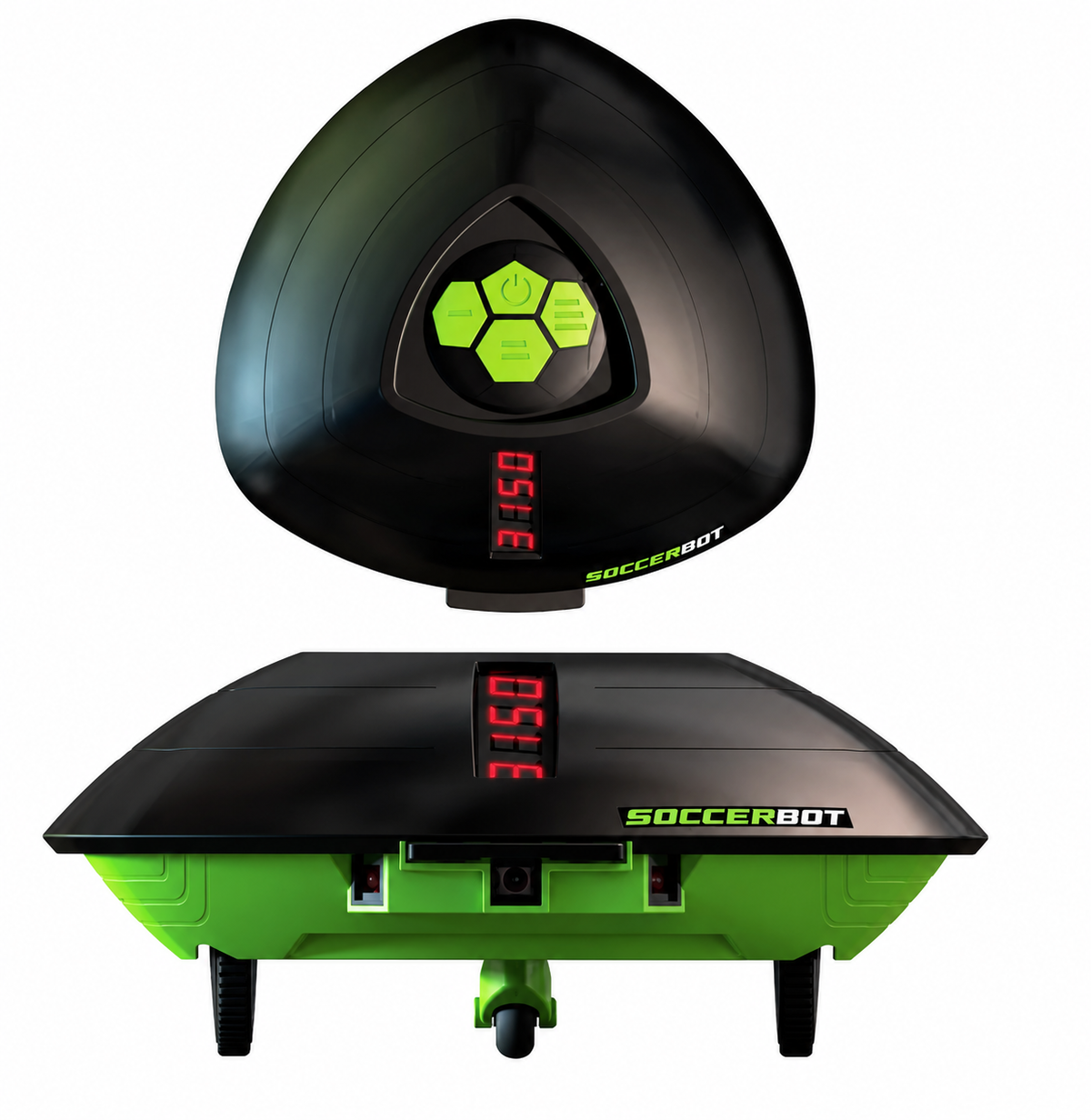 Soccer Bot : vues du dessus et de face